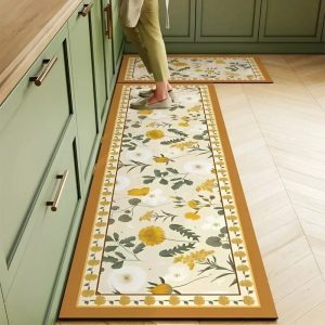 Tapis De Cuisine Jaune Moutarde 1